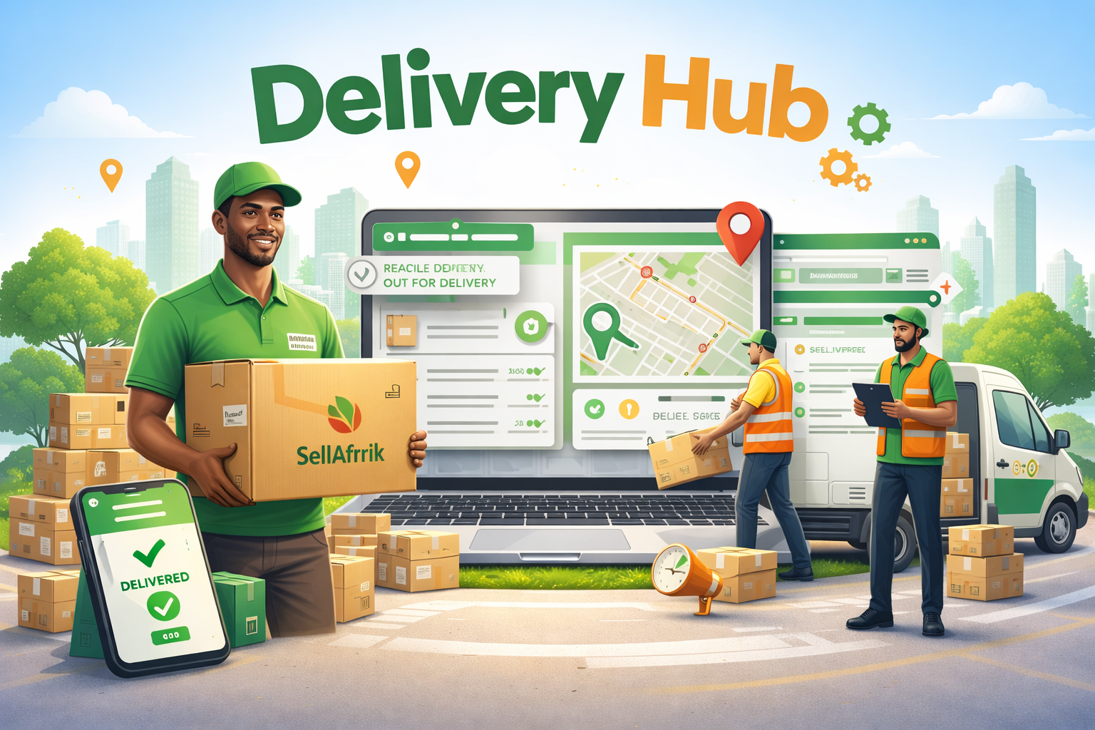 Delivery partner dashboard illustration